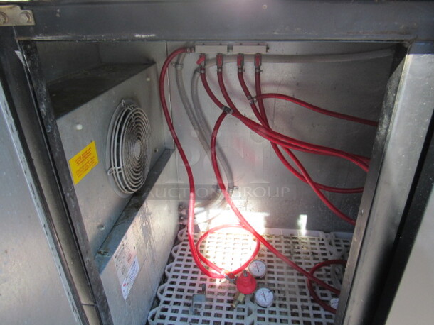 One Micromatic 3 Door Kegorator With 2 Towers And 6 Taps. 115 Volt. Model# MDD-78. 80X28X37.5 - Image 4 of 4