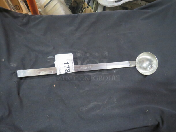 One Stainless Steel 3oz Ladle. 