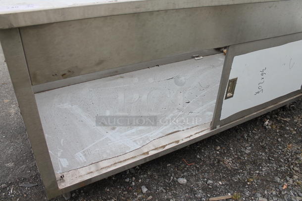 BRAND NEW SCRATCH AND DENT! Stainless Steel Commercial Counter w/ 2 Lower Doors.  - Image 7 of 8