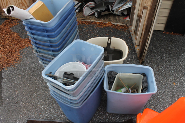 ALL ONE MONEY! Lot of Various Items Including Orange Cones and Poly Bins. (outside shed) - Image 3 of 5