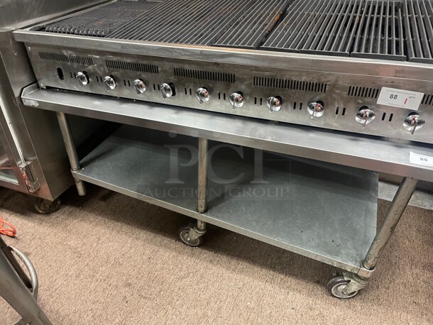Clean! Commercial Heavy Duty Stainless Steel Equipment Stand On Casters NSF Goes Well With Item 88 60x32x29