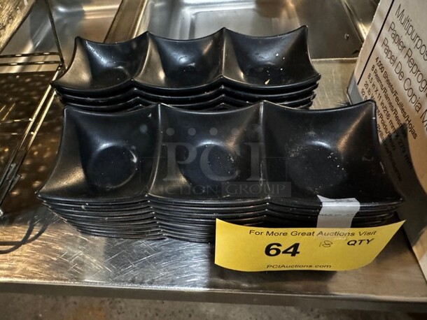Sauce Dish 3-Compartment BIDX18 - Image 1 of 3