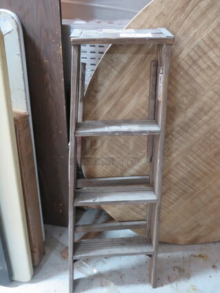 One Werner Wooden Ladder.