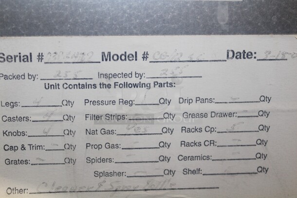 WOW! Southbend Model CG/12 SC Commercial Stainless Steel Natural Gas Combi Oven/Steamer On Legs On Casters. 38x34.5x58. Working When Pulled! - Image 6 of 9
