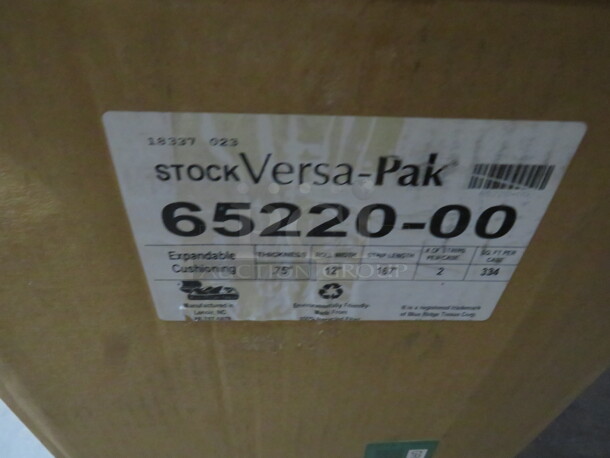 One Case Of Versa Pak Expandable Cushioning Material. #65220-00. - Image 1 of 2