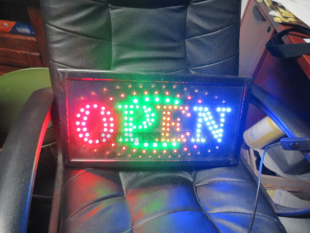One 19X10 Working Electric OPEN Sign.