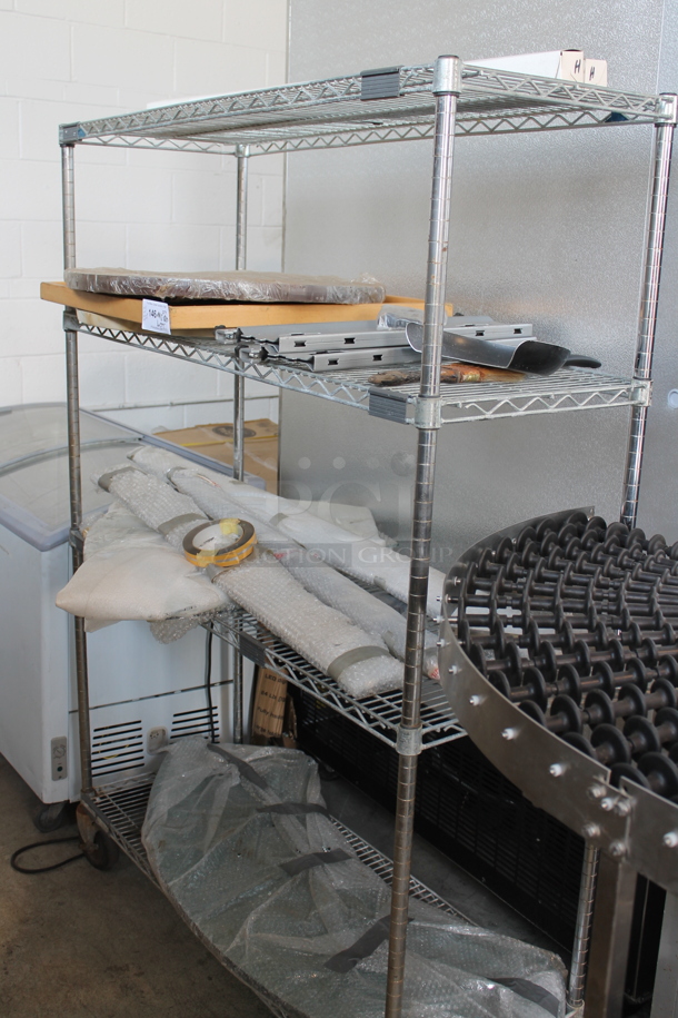 ALL ONE MONEY! Metro Lot of Various Items Including Metal Pieces. Does Not Include Shelving Unit. - Image 1 of 5