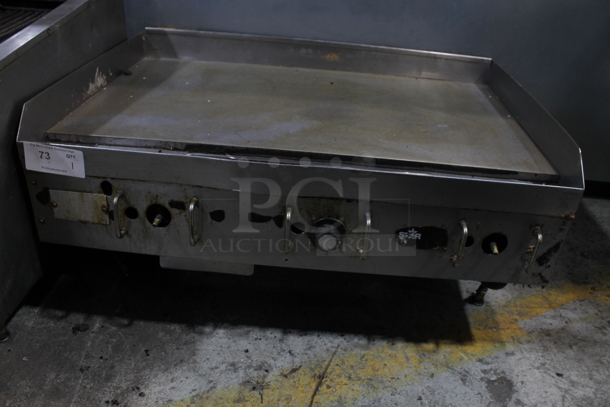 Star 636 Stainless Steel Commercial Countertop Gas Powered Flat Top Griddle.  - Image 3 of 5