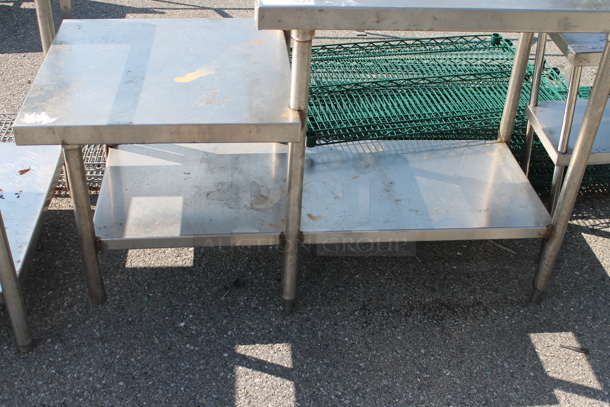 Stainless Steel 2 Tier Table w/ Under Shelf. - Image 2 of 4