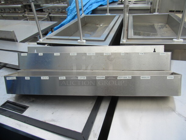 One Stainless Steel Double Speed Rail. 32X9X9