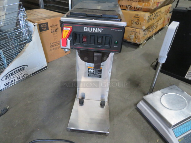 One Bunn Coffee Brewer With Filter Basket. 120 Volt. Model# CWTF15. 9X19X29 - Image 1 of 2