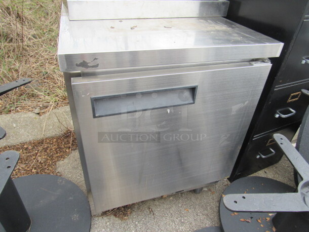 One Stainless Steel 1 Door Dukers Freezer With 1 Rack And Manual. Model# UC29F. 115 Volt. 29X31X36 - Image 2 of 2