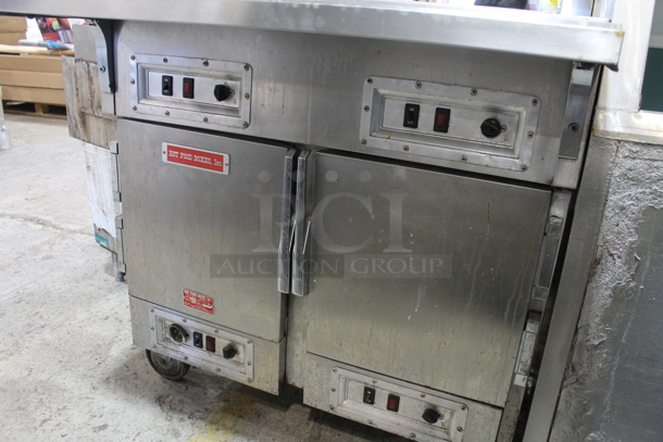 Hot Food Boxes CW2 Stainless Steel Commercial 2 Well Steam Table w/ 2 Door Holding Cabinet on Commercial Casters. 115 Volts, 1 Phase. Tested and Powers On But Does Not Get Warm - Image 5 of 8