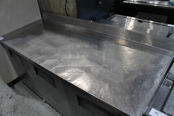 True TWT-72 Stainless Steel Commercial 3 Door Work Top Cooler. 115 Volts, 1 Phase. Tested and Powers On But Does Not Get Cold - Image 2 of 7