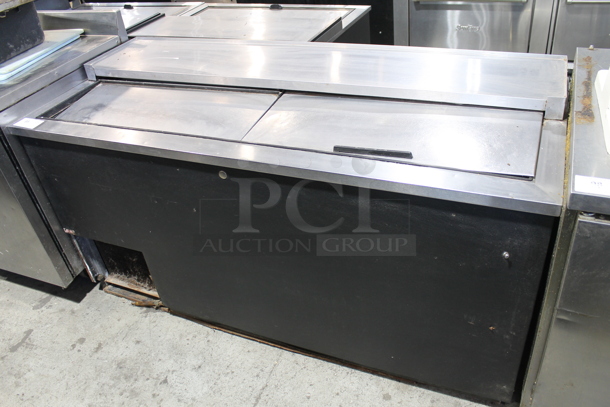 Beverage Air DW64 Stainless Steel Commercial Back Bar Bottle Cooler w/ 2 Sliding Lids. 115 Volts, 1 Phase. Tested and Working! - Image 1 of 6