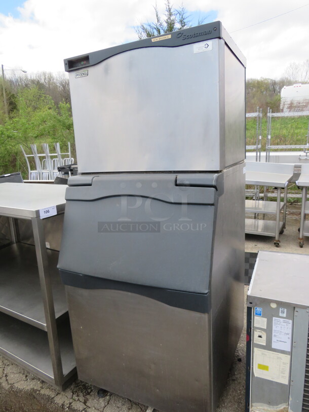 One Scotsman Prodigy Ice Maker And Bin. Model# C0630SA-32A. Bin #B530S. 208-230 Volt. 1 Phase. 30X34X73. $5643.00 - Image 2 of 2