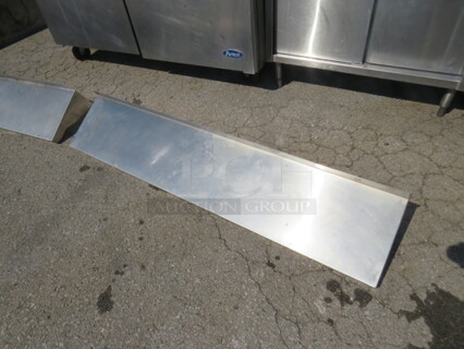One Stainless Steel Shelf With Brackets. 60X11X11