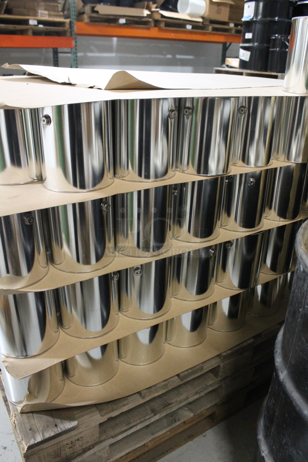 ALL ONE MONEY! PALLET LOT of Metal Cans w/ 2 Extra Pallets. BUYER MUST REMOVE. - Image 4 of 4