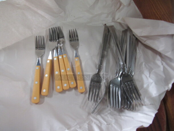 One Lot Of Assorted Forks.