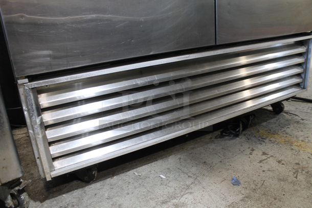 True T-49 Stainless Steel Commercial 2 Door Reach In Cooler on Commercial Casters. 115 Volts, 1 Phase. Tested and Working! - Image 3 of 6
