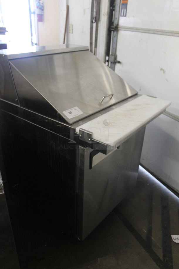 Avantco 178APT27MHC Stainless Steel Commercial Sandwich Salad Prep Table Bain Marie Mega Top on Commercial Casters. 115 Volts, 1 Phase. Tested and Working! - Image 2 of 7