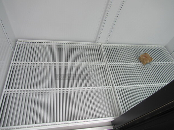 One TRUE 2 Door Glass Display Cooler With 8 Shelves. 115 Volt. Model# GDM-49-HC-TSL01. 54X30X78.5. Working Not Cold. - Image 2 of 2