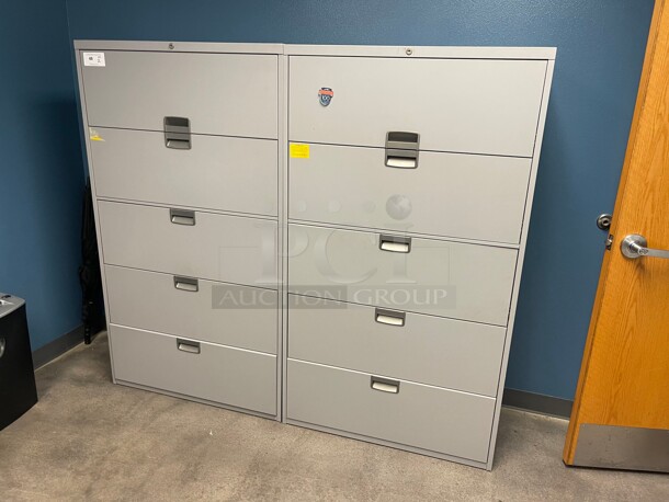 Barely Used! Commercial File Cabinet With 4 Drawers and 1 Rollup Door Great For Keeping Restaurant Records  NSF 36x20x63   - Image 3 of 9