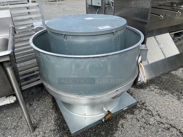 Metal Commercial Mushroom Fan Exhaust. 208 Volts, 3 Phase. 44x44x40 - Image 2 of 5