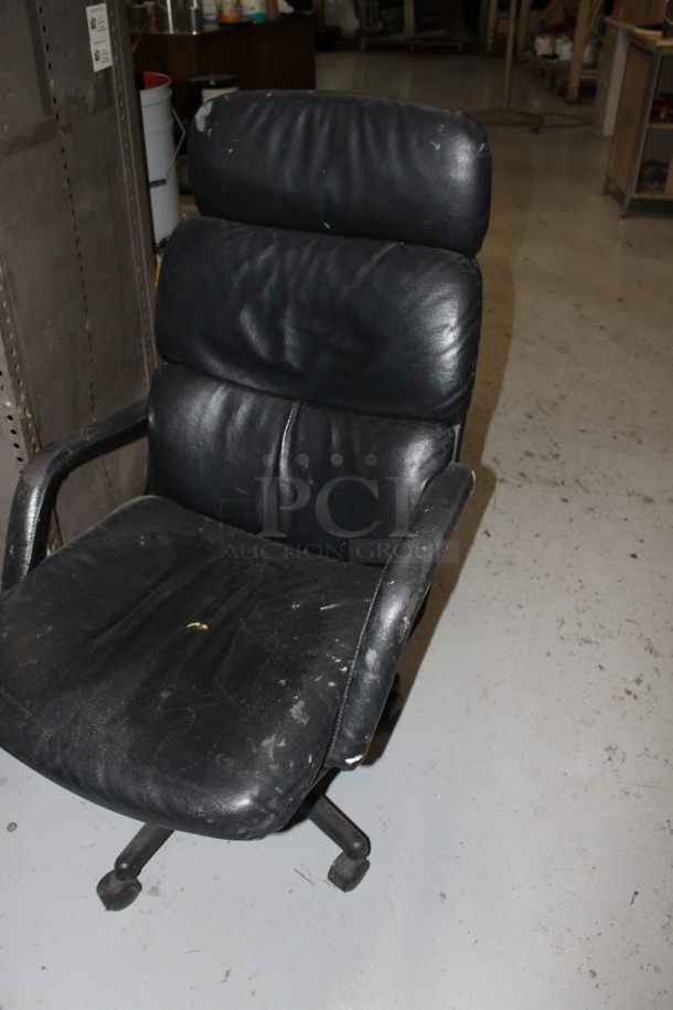 Metal Table w/ Under Shelf, Contents on Commercial Casters and Office Chair. - Image 2 of 10