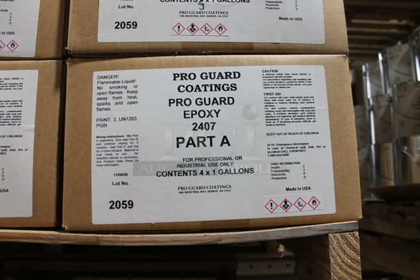ALL ONE MONEY! THREE PALLET LOT of Various Items Including Pro Guard Epoxy Part A and C. BUYER MUST REMOVE. - Image 5 of 6
