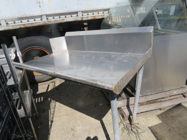 One Stainless Steel Clean Side Dish Table. - Image 1 of 1