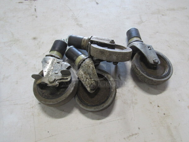 One Set Of 4 Casters. - Image 1 of 1