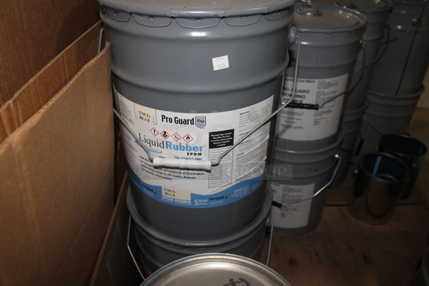 ALL ONE MONEY! TWO PALLET LOT of Various Items Including Pro Guard Liquid Rubber and Cardboard. BUYER MUST REMOVE. - Image 4 of 5