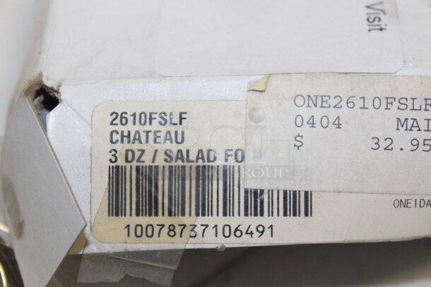NEW IN BOX! 4 Boxes (36 Count Each) Miscellaneous Oneida Chateau Silverware. 4X Your Bid!  - Image 2 of 3