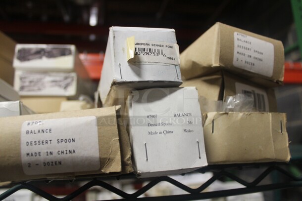 NEW IN BOX! 21 Boxes (24 Count Each) Various Brand Silverware. 21X Your Bid!  - Image 4 of 4