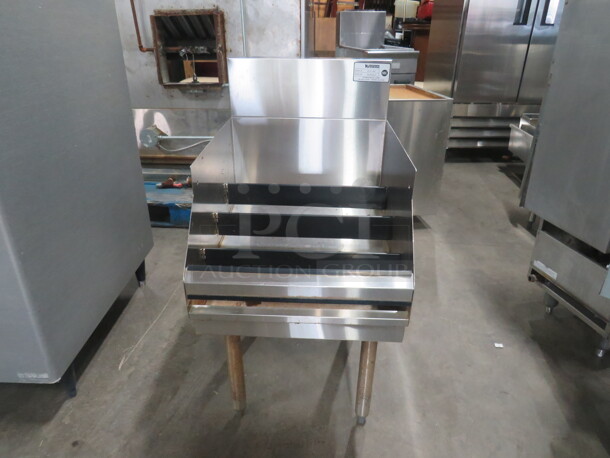 One Krowne Stainless Steel Under Bar Tiered Bottle Rack. Model# KR18-18RD. 18X24X37 - Image 1 of 2