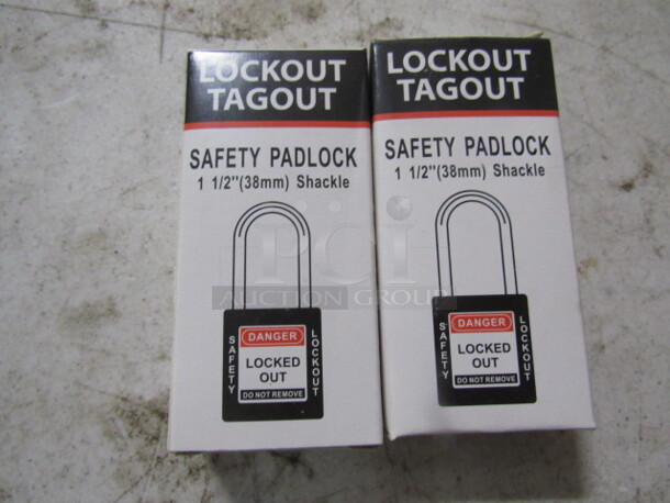 NEW Lockout/Tagout 1-1/2 Inch Safety Padlock. 2XBID
