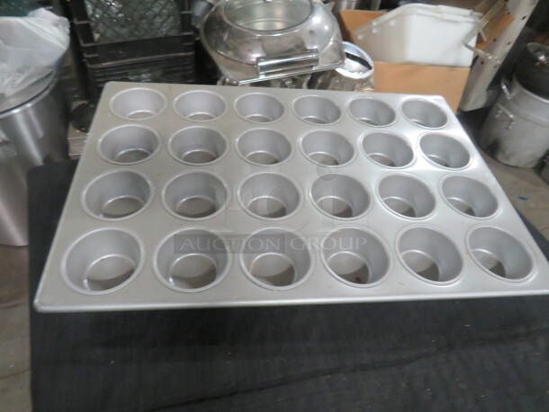 One Commercial 24 Hole Muffin Pan. - Image 1 of 1