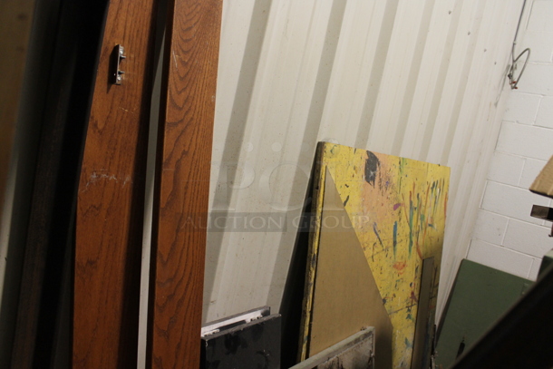 ALL ONE MONEY! Lot of Various Items Including Boards and Tire. BUYER MUST REMOVE. - Image 2 of 5