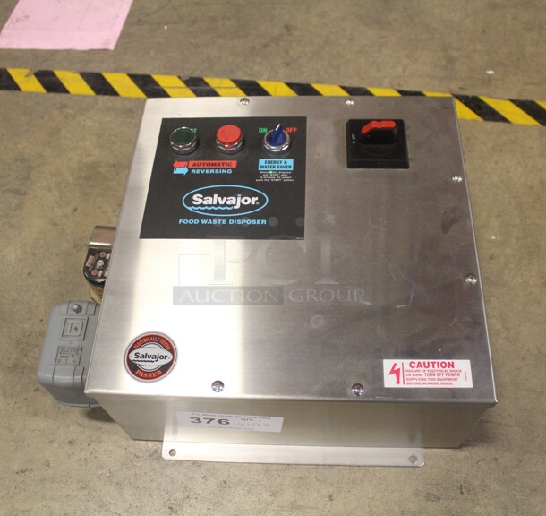 NEW! Salvajor Commercial Food Waste Disposer Control Panel. 17x6.5x14