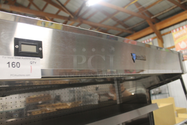 BRAND NEW SCRATCH AND DENT! CustomCool GC48R Metal Commercial Floor Style Open Grab N Go Merchandiser w/ Metal Shelves. 115 Volts, 1 Phase. Does Not Come w/ Remote Compressor. - Image 4 of 7