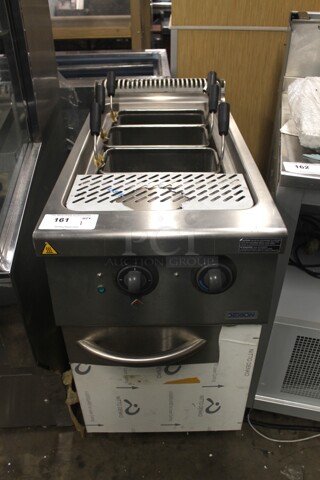 BRAND NEW SCRATCH AND DENT! Dexion EC45 Stainless Steel Commercial Floor Style Electric Powered Pasta Cooker. 400 Volts, 3 Phase. 