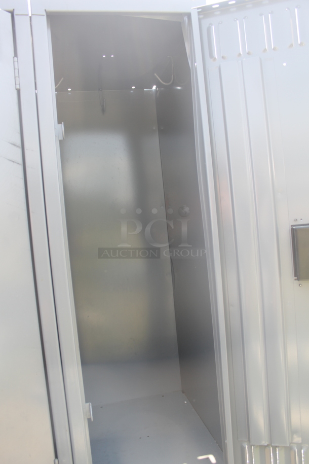 2 Tier Gray 6 Door Locker - Image 7 of 10