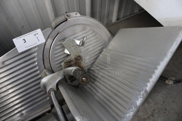 Hobart Model 1712 Stainless Steel Commercial Countertop Automatic Meat Slicer. 115 Volts, 1 Phase. 26x21x26. Tested and Working! - Image 3 of 7