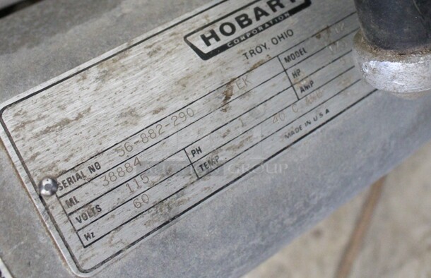 Hobart Model 1712 Stainless Steel Commercial Countertop Automatic Meat Slicer. 115 Volts, 1 Phase. 26x21x26. Tested and Working! - Image 6 of 7