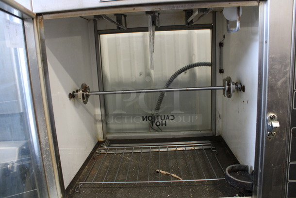 BK Industries Model LMW-3 Stainless Steel Commercial Electric Powered Barbecue King Rotisserie Oven and Warmer. 120/208 Volts, 3 Phase. 33x26x60 - Image 5 of 7