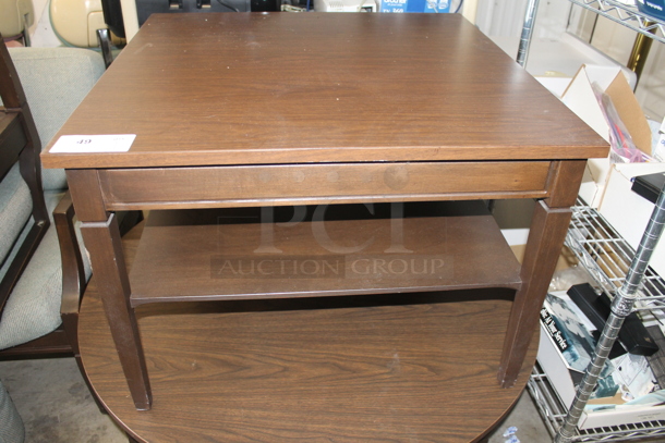 Wooden Coffee Table w/ Under Shelf. - Image 1 of 4