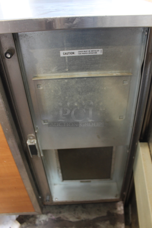 Duke RBC-60M Stainless Steel Commercial 2 Door Work Top Cooler w/ Back Splash. 120 Volts, 1 Phase. Tested and Working! - Image 5 of 5