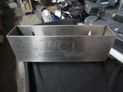 One Stainless Steel Holder. 17.5X4X6