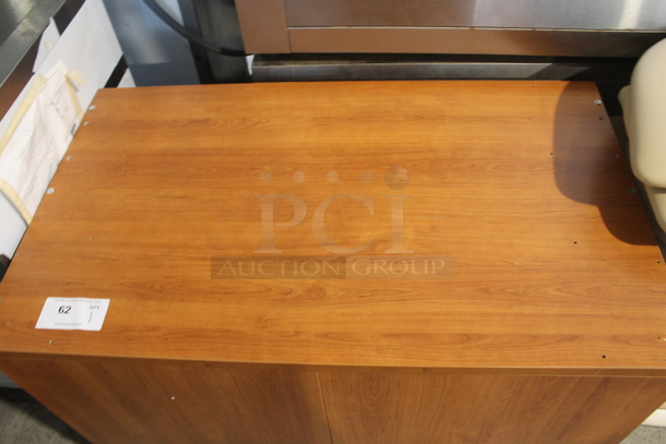 Wood Pattern 2 Door Cabinet. - Image 2 of 8